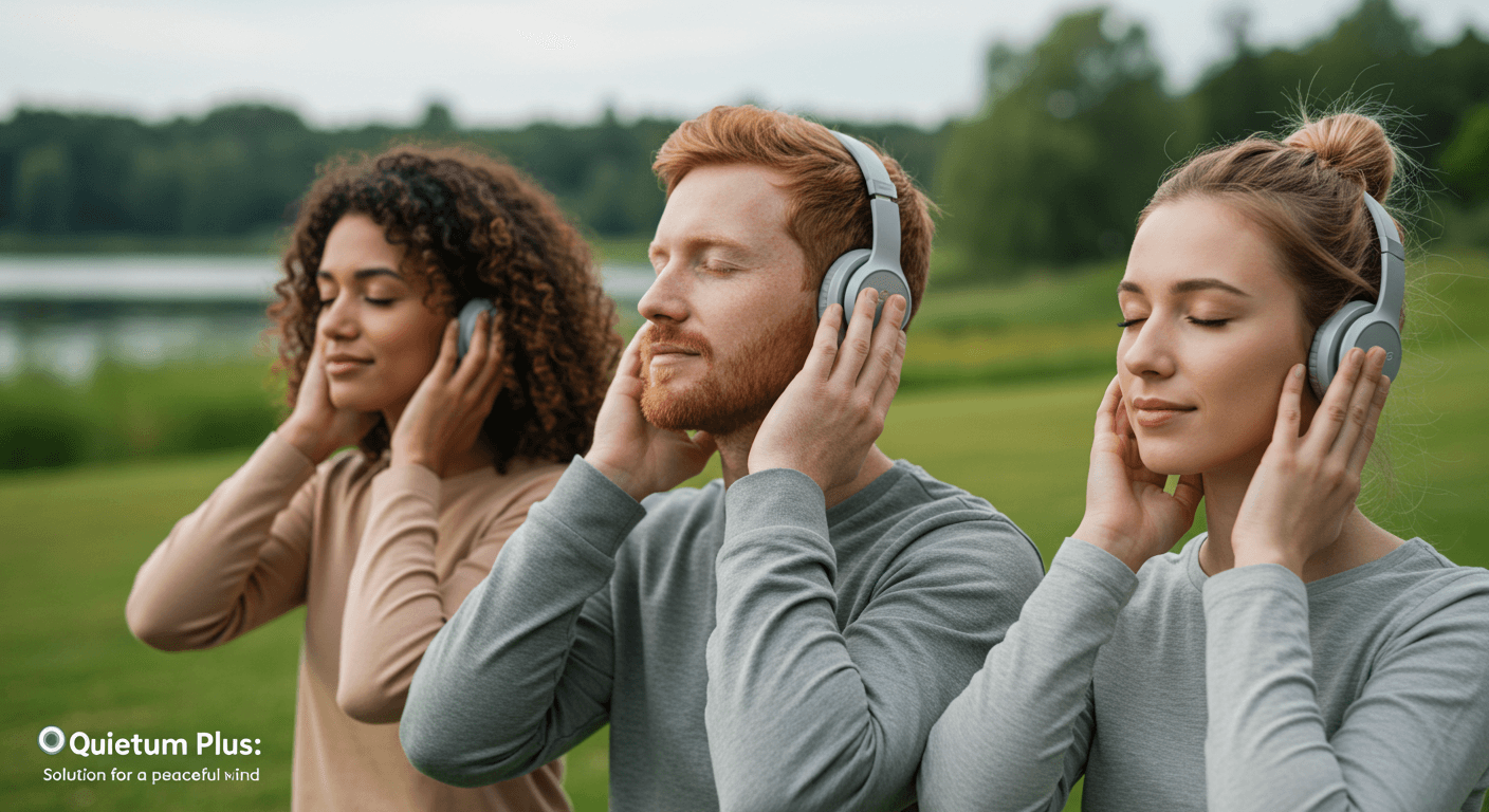 Illustration of Quietum Plus benefits for ear health